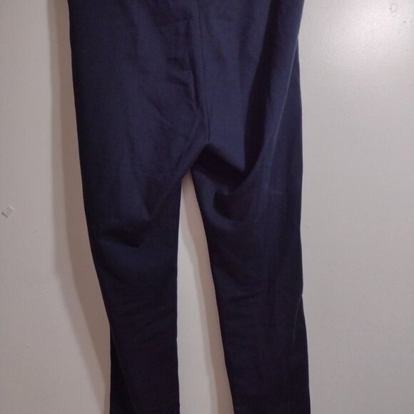 J JILL Blue Elastic Waist Pull On Women's Pants W Zip Front Pockets Size 10 - Picture 3 of 10